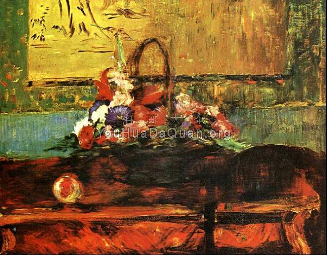 Cestino di fiori - 爱德华·马奈